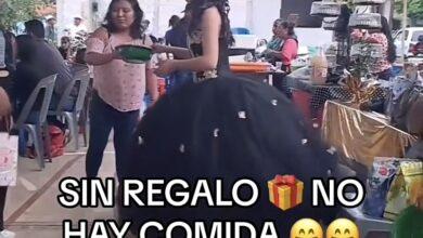 Photo of “Sin regalo no hay comida”, pide quinceañera y se hace viral