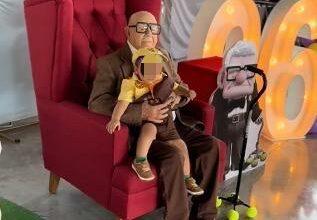 Photo of Abuelito celebra sus 96 años con temática de “Up” y recuerda a su esposa 