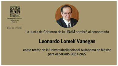 Photo of Leonardo Lomelí Vanegas es nombrado como nuevo rector de la UNAM