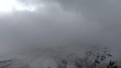 Photo of El Popocatépetl amanece cubierto de nieve