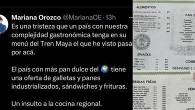 Photo of “Un insulto a la cocina regional”: Chef critica menú del Tren Maya