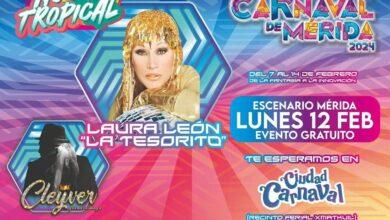 Photo of Cleyver y “La Tesorito”, juntos en el Carnaval de Mérida 
