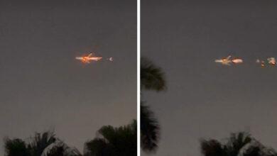 Photo of Avión comienza a incendiarse en pleno vuelo