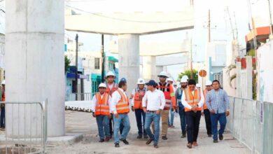 Photo of Mauricio Vila supervisa construcción del viaducto elevado de Progreso