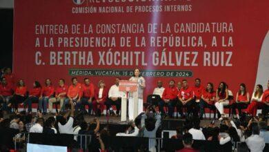 Photo of PRI entrega constancia de cantidad presidencial a Xóchitl Gálvez