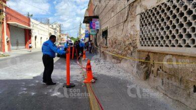 Photo of Se cae fachada de casa abandonada en el Centro de Mérida