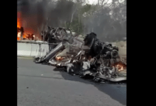 Photo of Trailer vuelca y se incendia en la Mérida – Cancún