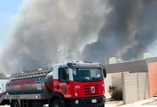 Photo of Fuerte incendio en Kanasín amenaza casas 