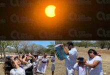 Photo of Yucatecos alzan la vista al eclipse 
