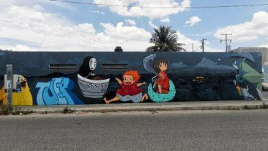 Photo of Increíble mural de personajes de Ghibli