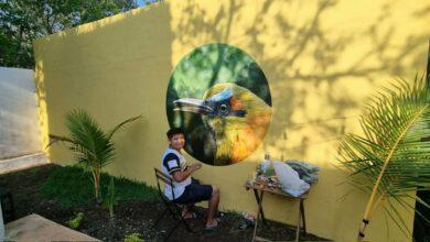 Photo of Crea impresionante mural realista de un pájaro toh