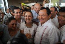 Photo of Con entusiasmo reciben a Claudia Sheinbaum en Yucatán