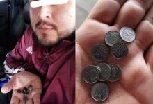 Photo of Exige sus centavos de cambio y se viraliza su motivo 