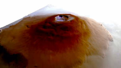 Photo of Detectan agua congelada en los volcanes de Marte