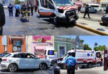 Photo of Choca contra ambulancia en el Centro de Mérida