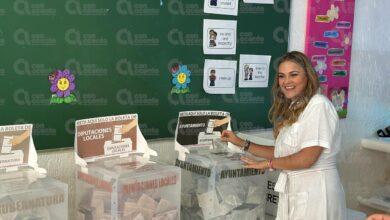 Photo of Cecilia Patrón emite su voto