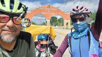 Photo of Desde San Luis Potosí, familia llega en bicicleta a Yucatán