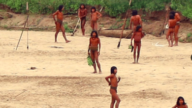Photo of Captan a tribu aislada del Amazonas saliendo de la selva