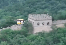 Photo of Drones reparten comida en la Gran Muralla China