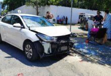 Photo of Adultas mayores se llevan fuerte golpe y susto en accidente automovilístico