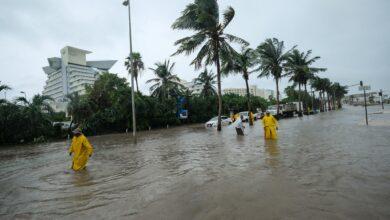 Photo of Zona hotelera de Cancún bajo el agua tras “Helene”