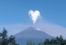 Photo of El Popocatépetl lanza fumarola de corazón