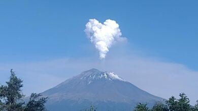 Photo of El Popocatépetl lanza fumarola de corazón