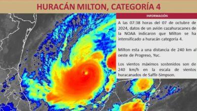 Photo of Huracán ‘Milton’ ya es categoría 4