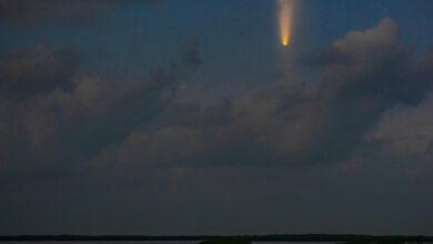 Photo of El “Cometa del Siglo” desde Río Lagartos