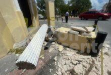 Photo of Se derrumba columna de edificio en el centro de Mérida