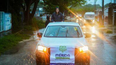 Photo of Cecilia Patrón recorre colonias y comisarías tras paso de “Milton”