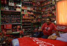 Photo of Lleva coleccionando, 37 años, productos de Coca-Cola