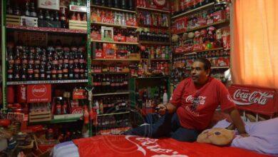 Photo of Lleva coleccionando, 37 años, productos de Coca-Cola