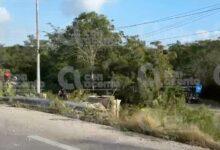 Photo of Vuelca pipa de combustible en la Mérida-Cancún