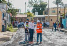 Photo of Cecilia Patrón supervisa repavimentación en la Unidad Morelos