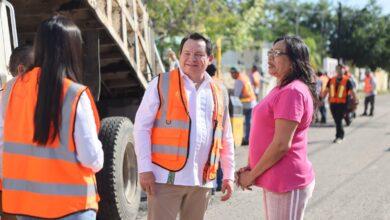 Photo of Díaz Mena supervisa «Bacheo de calles para el Bienestar de Mérida»