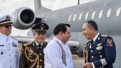 Photo of Huacho Díaz preside el CX aniversario de la Fuerza Aérea Mexicana