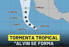 Photo of Se forma la tormenta tropical «Alvin» frente a costas del pacífico