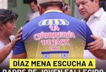 Photo of Joaquín Díaz atiende personalmente a padre de joven fallecid0