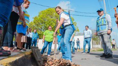 Photo of Cecilia Patrón arranca en el sur de la ciudad operativo de limpieza de rejillas