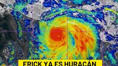 Photo of Huracán Erick alcanza categoría 2