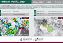 Photo of ‘Erick’ se degrada a tormenta tropical sobre Guerrero