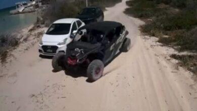 Photo of Denuncian a conductor imprudente en playas de Chuburná Puerto