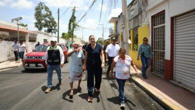 Photo of Supervisa Cecilia Patrón el operativo Calle por Calle
