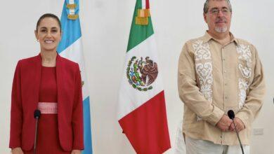 Photo of Claudia Sheinbaum llega a Guatemala para una reunión con Bernardo Arévalo