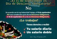 Photo of Trabajas mañana 16 de septiembre, el pago es triple
