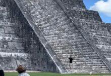 Photo of Turista burla seguridad e intenta subir a pirámide de Kukulcán