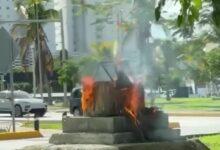 Photo of Prenden fuego a altar erigido como ofrenda a los Aluxes, los guardianes mayas