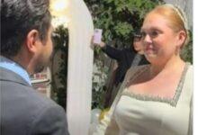 Photo of Pareja sorprende a invitados: lo que parecía un cumpleaños era en realidad su boda