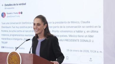 Photo of Sheinbaum urge diálogo con EE. UU. por aranceles de Trump a países que apoyen a Cuba